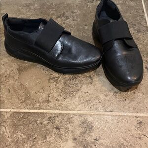 Cole Haan Black Leather Slip-On Loafers